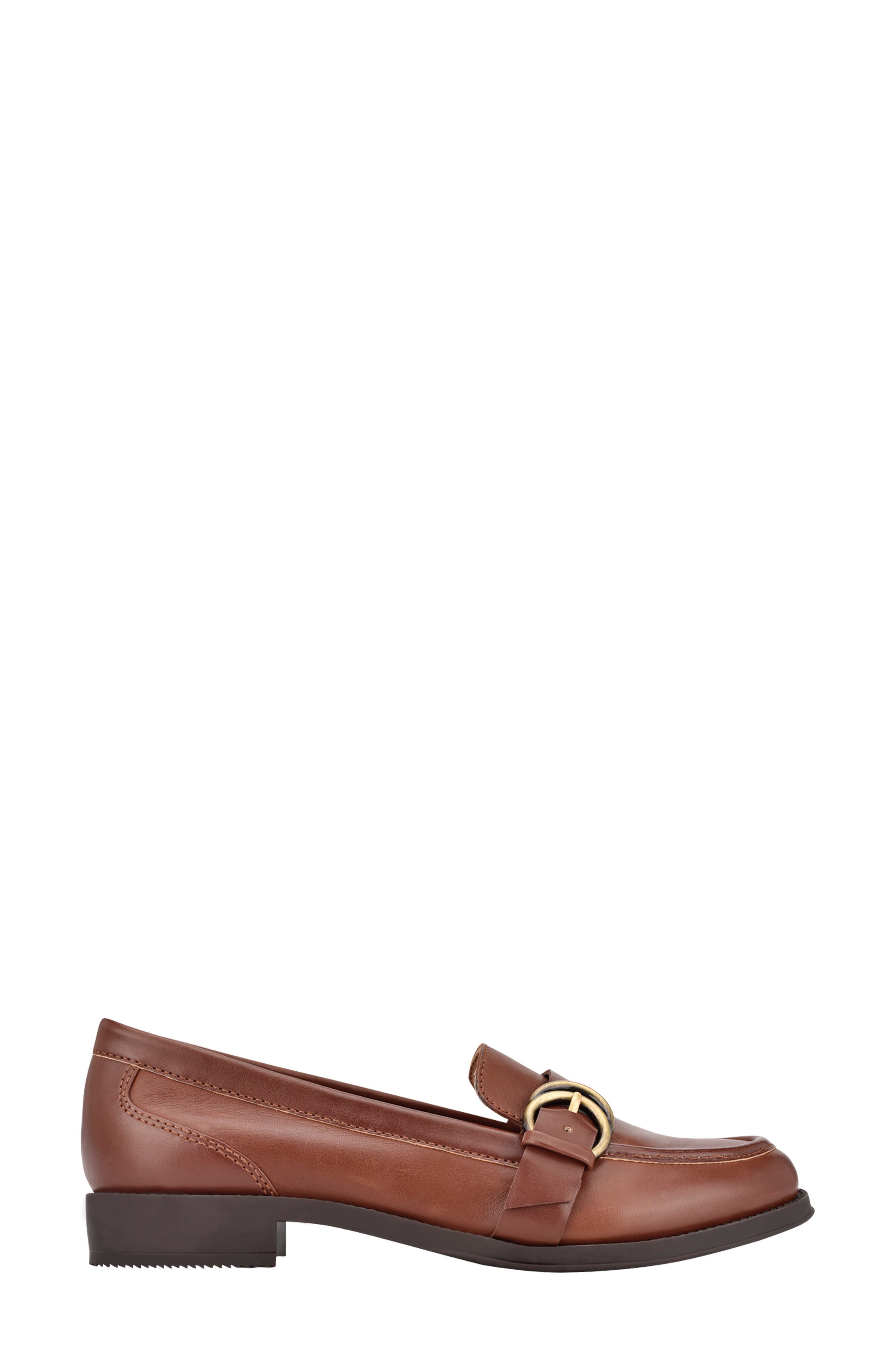 Serache Leather Loafer, Alternate, color, BROWN LEATHER