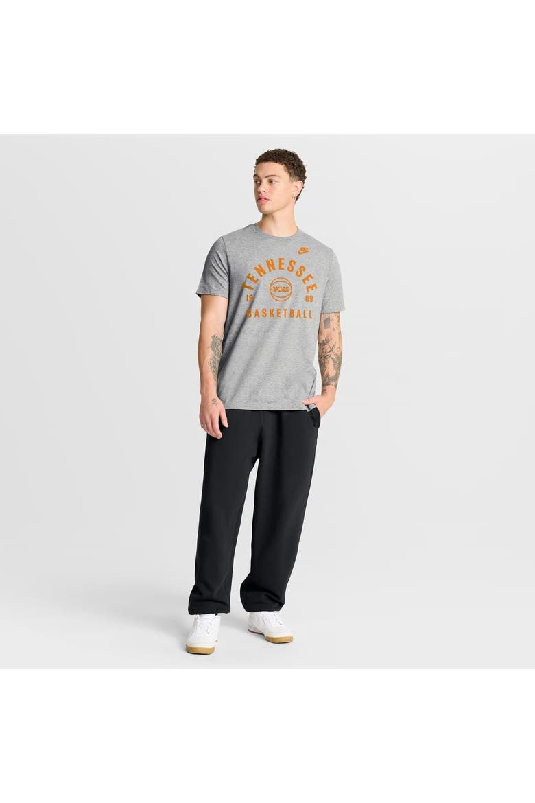 Men's Nike Heather Gray Tennessee Volunteers Basketball Legacy Arch T-Shirt, Alternate, color, Heather Gray