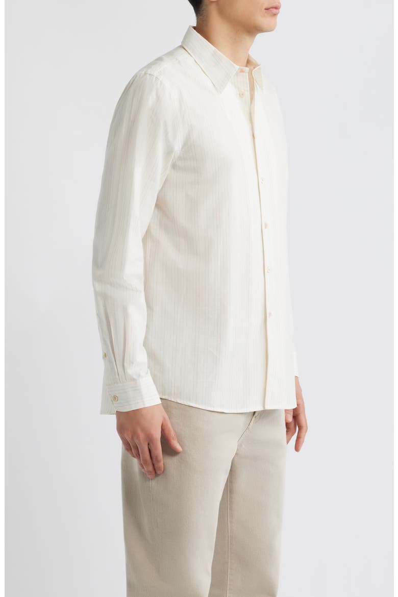 Stripe Regular Fit Cotton Button-Up Shirt, Alternate, color, MULTI COLOURED