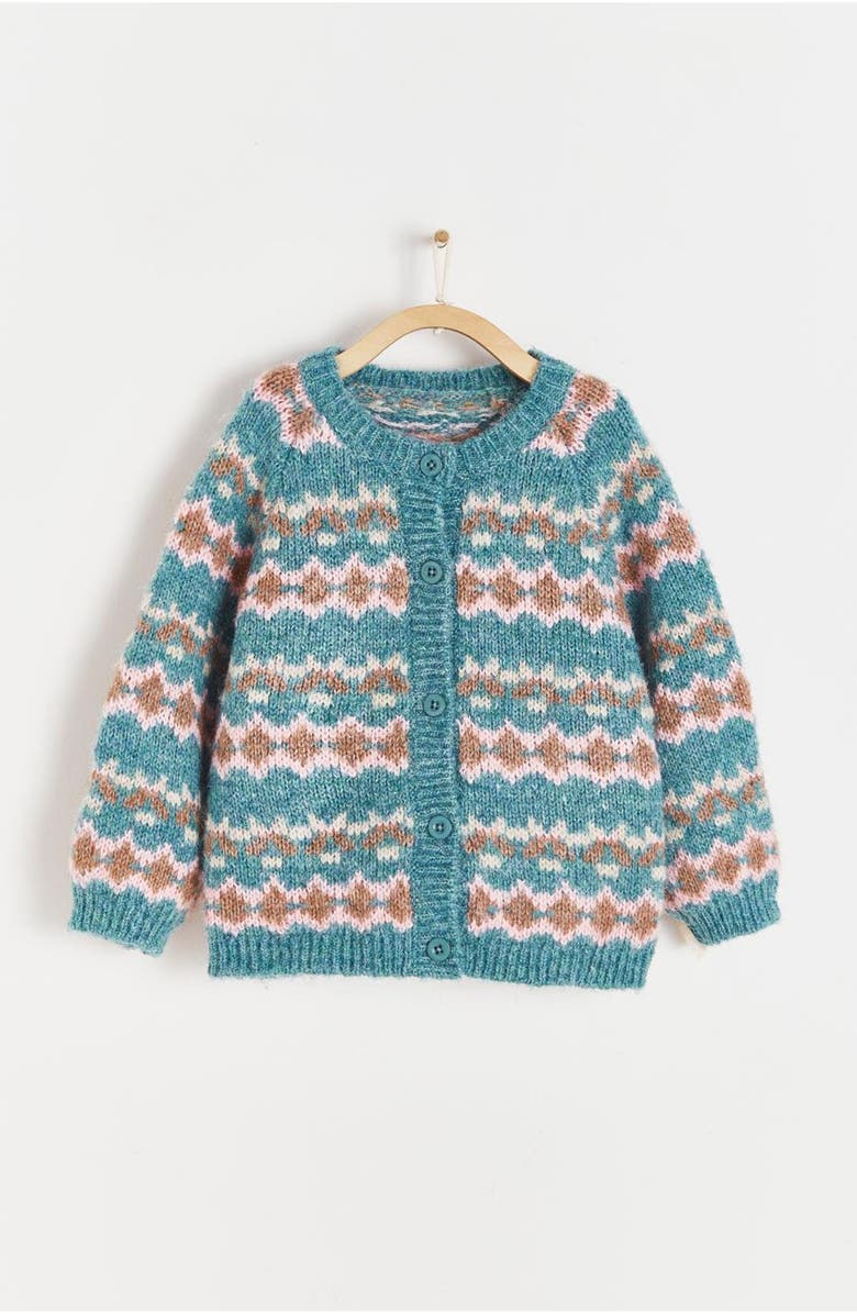 Babycottons Jaquard Cardigan for Infant, Alternate, color,