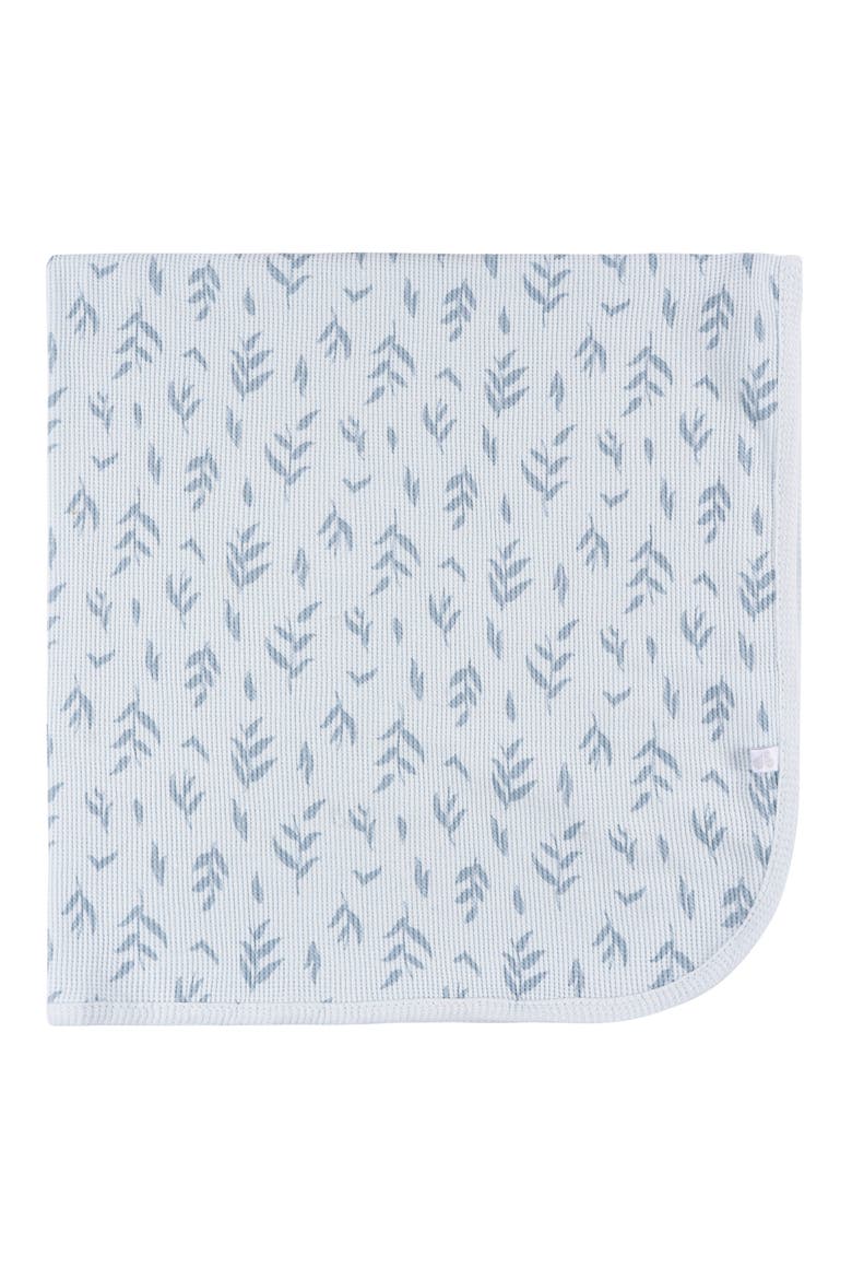 Blue Cotton Blankets 2-Pack Set, Alternate, color, Blue Leaf