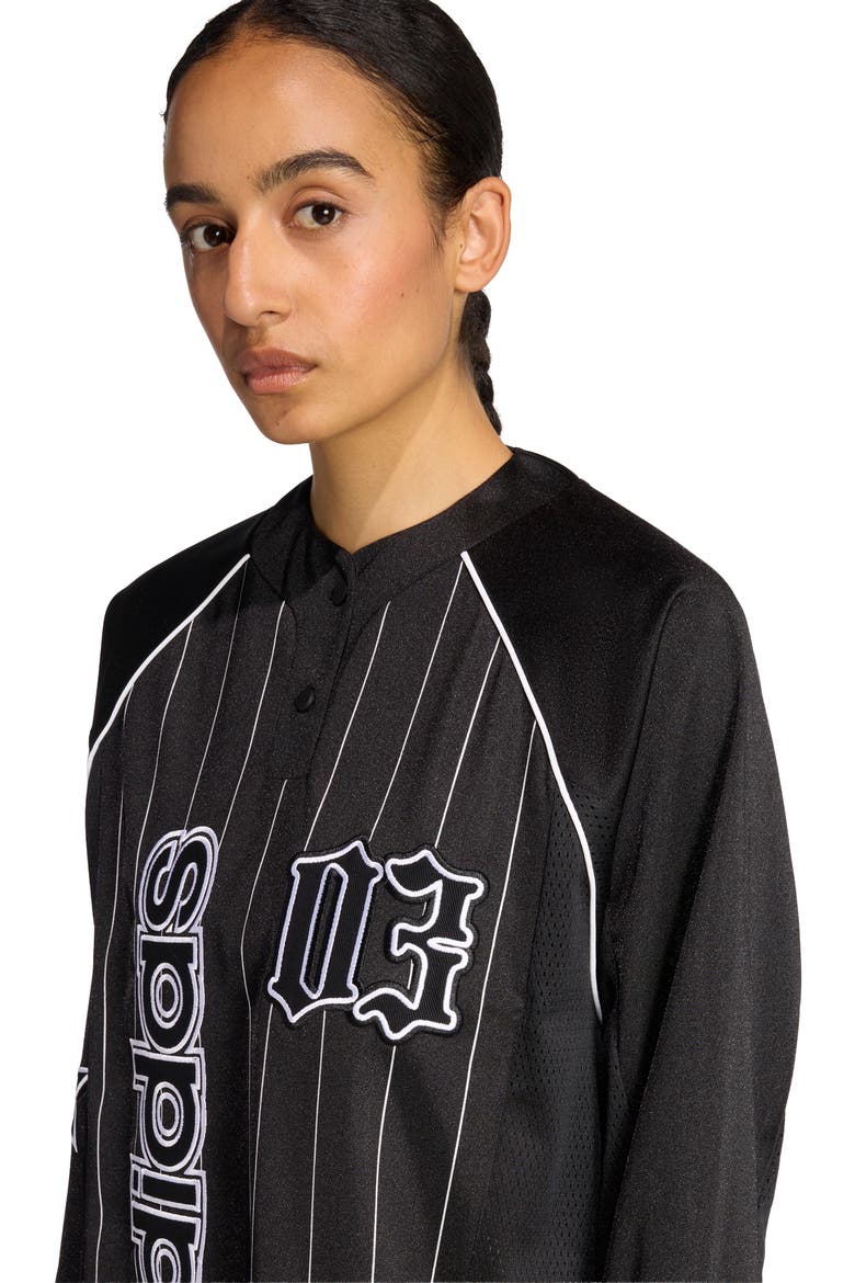 Long Sleeve Jersey, Alternate, color, BLACK/ WHITE