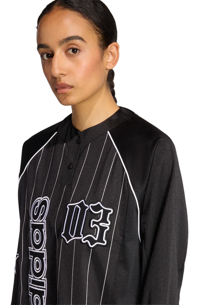adidas Long Sleeve Jersey, Alternate, color, Black/ White