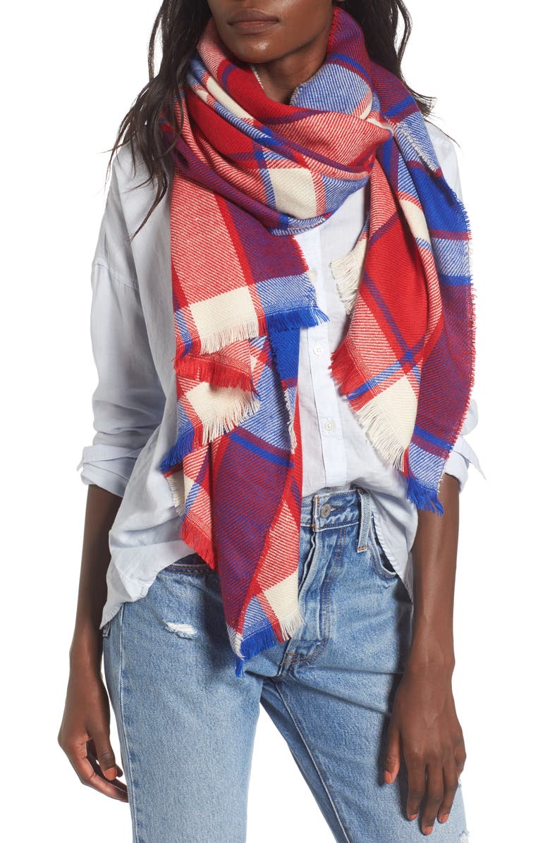 BP. Plaid Scarf, Main, color,