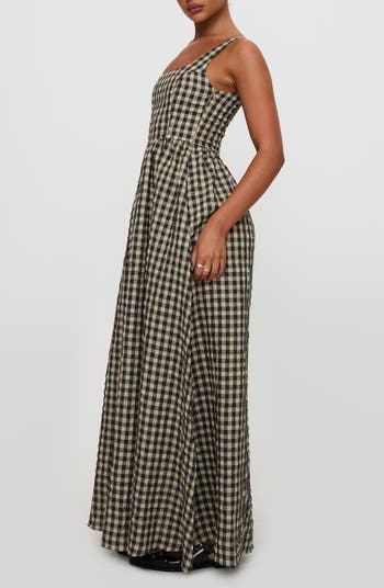Cartmel Gingham Check Maxi Dress