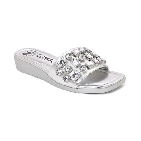 Jewel Ornament slide Sandal