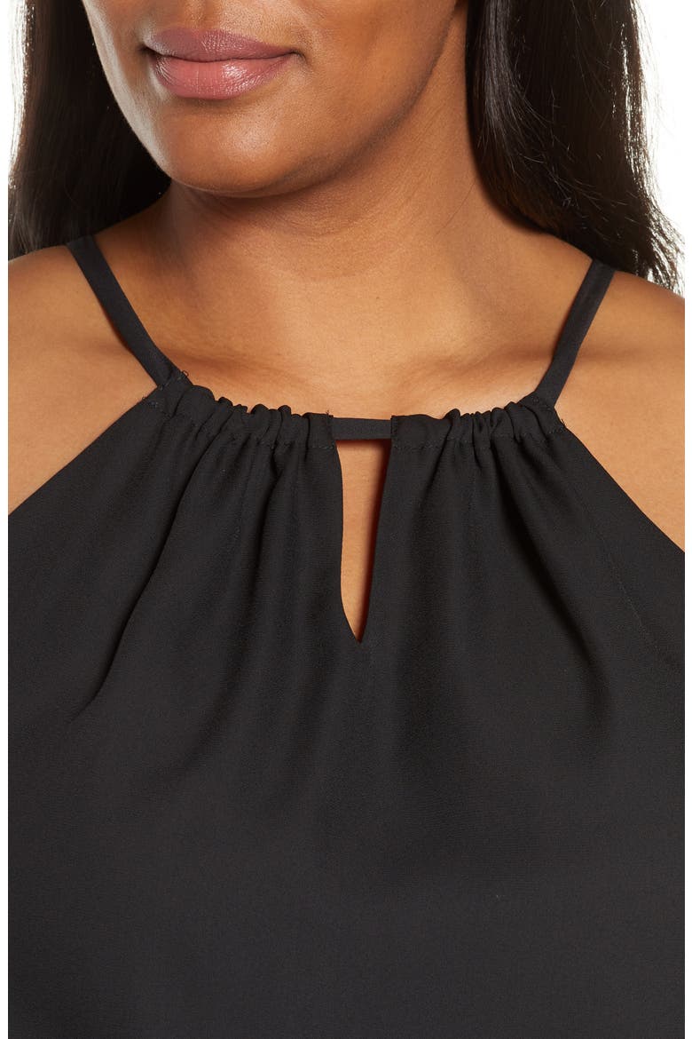 Gibson x International Women's Day Living in Yellow Halter Midi Dress, Alternate, color, BLACK
