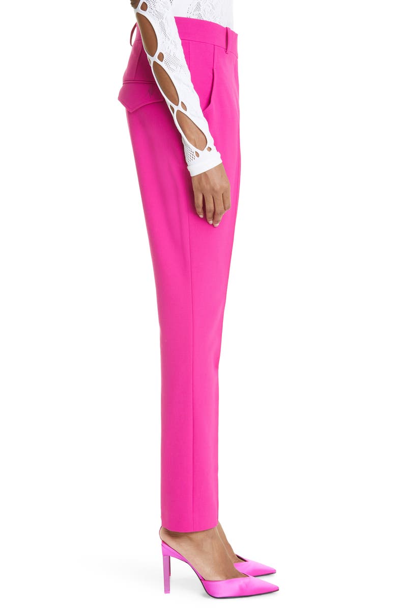 The Attico Berry Tailored Pants, Alternate, color, Super Pink
