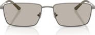 Emporio Armani 57mm Rectangular Sunglasses