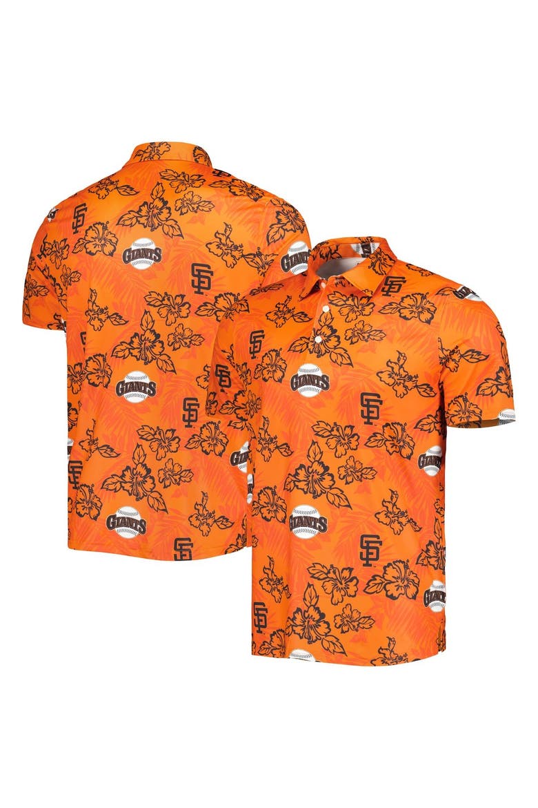 Men's Reyn Spooner Orange San Francisco Giants Cooperstown Collection Puamana Print Polo, Main, color, Orange