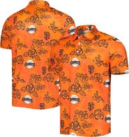 Reyn Spooner Men's Reyn Spooner Orange San Francisco Giants Cooperstown Collection Puamana Print Polo