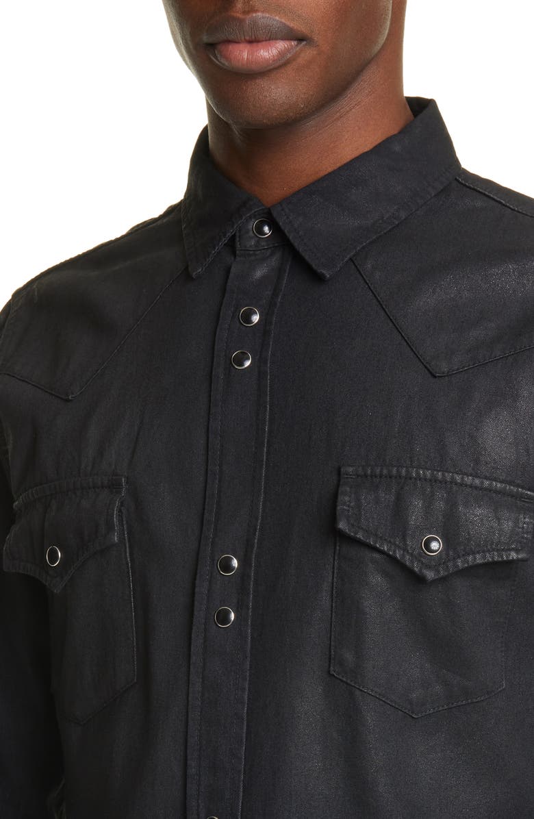 Saint Laurent Classic Western Shirt, Alternate, color, 