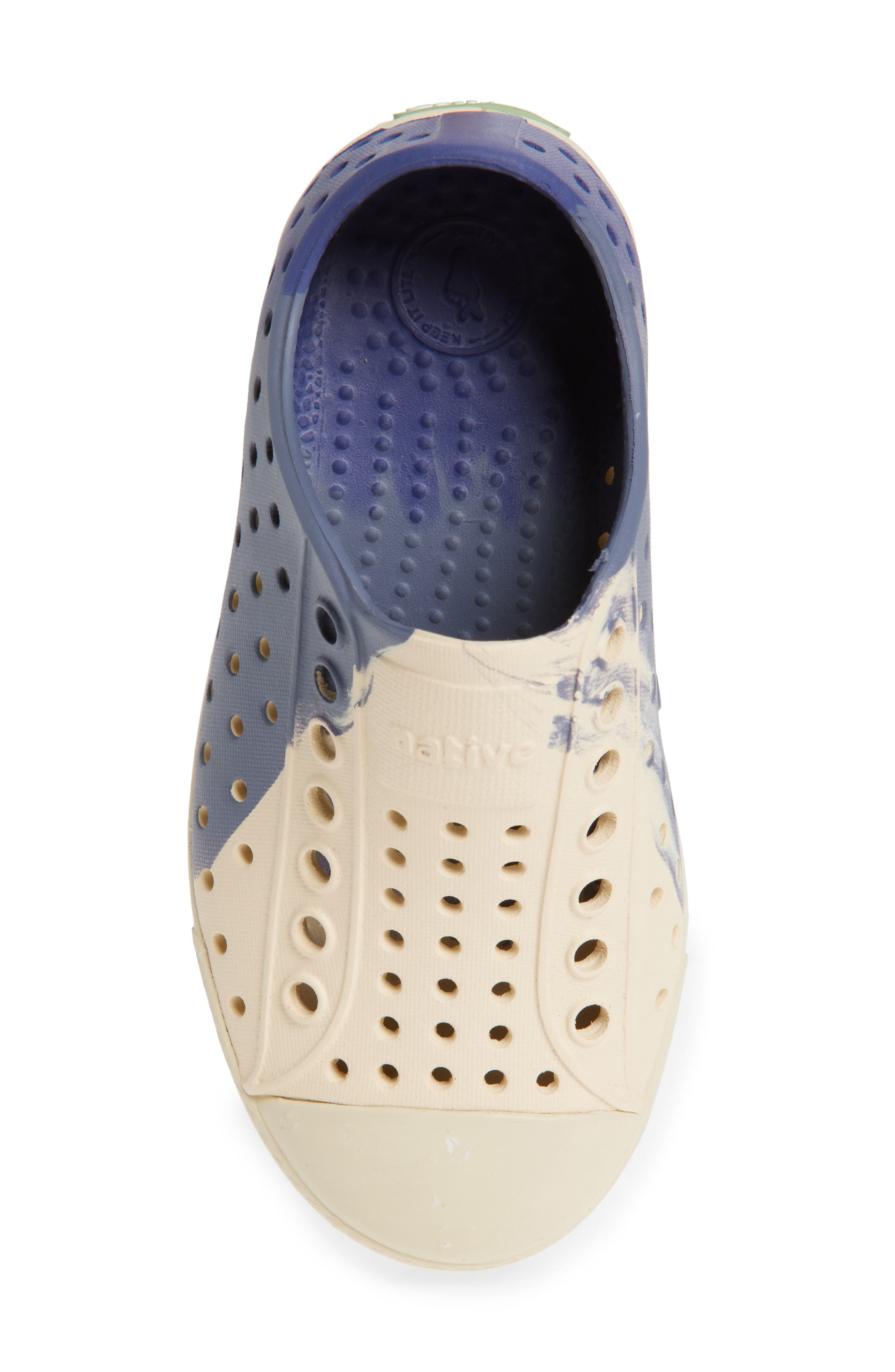 Native Shoes Kids' Jefferson Slip-On Sneaker, Alternate, color, Ink Blue Marble