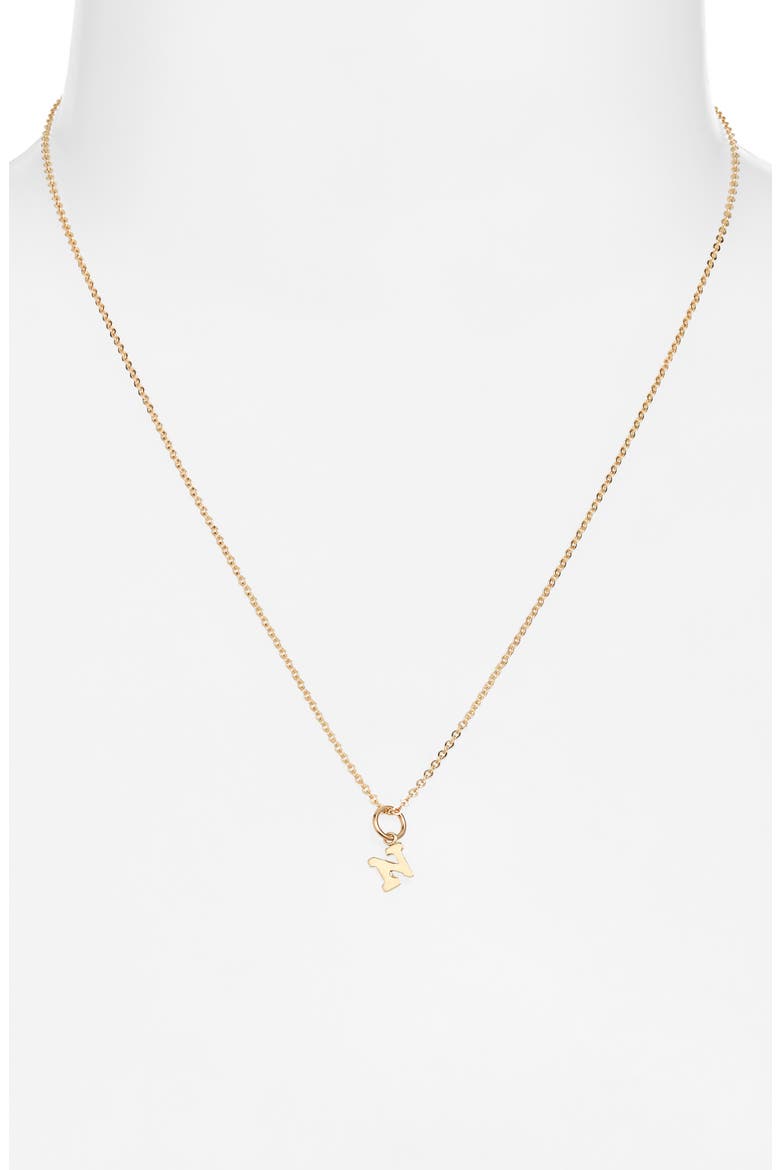 Initial Pendant Necklace, Alternate, color, GOLD FILL - N