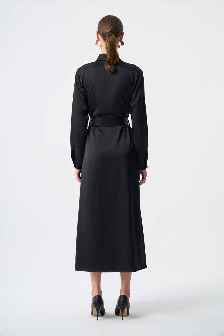 Ellips Patterned Shirt Dress, Alternate, color, Black