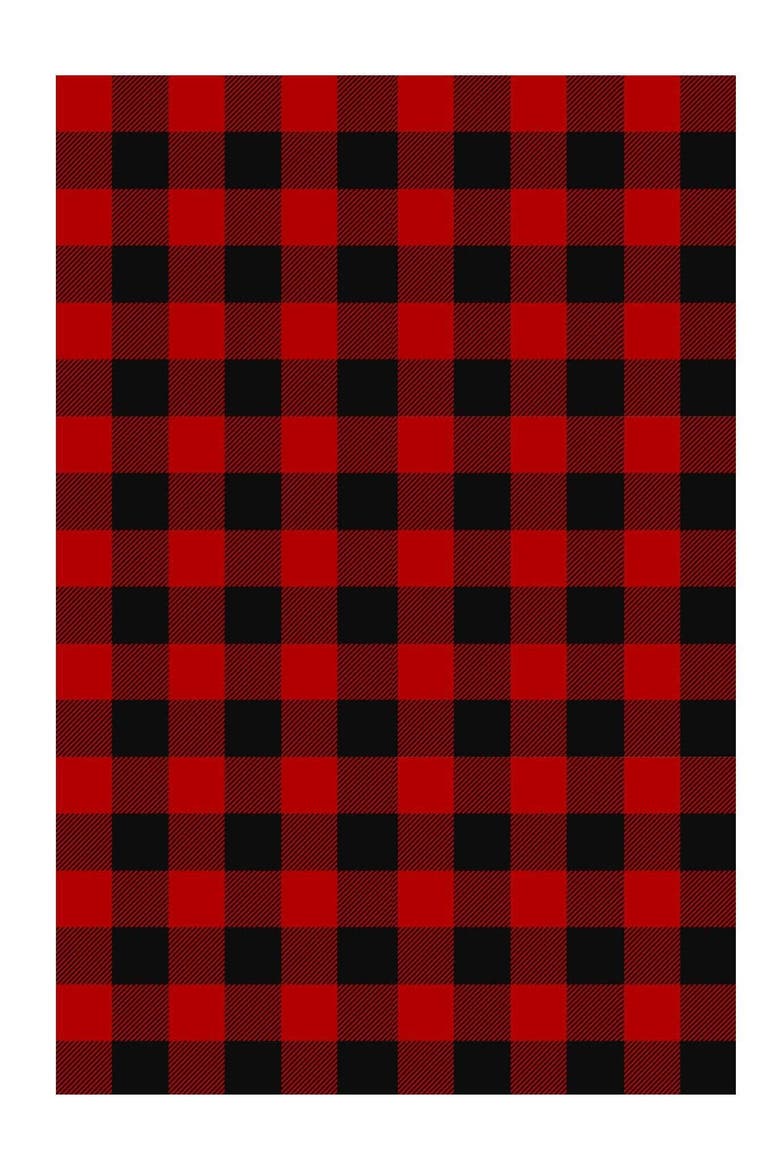 Buffalo Plaid Red & Black, Main, color, red and black