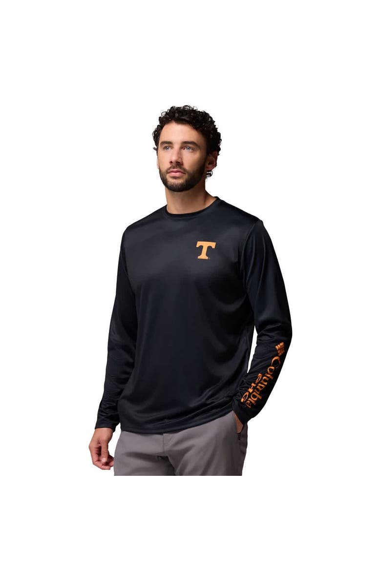 Men's Columbia  Black Tennessee Volunteers PHG Terminal Shot 3-Hit Long Sleeve T-Shirt, Alternate, color, Black