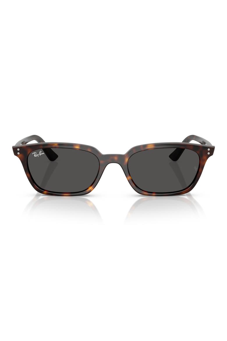 52mm Zaya Pillow Sunglasses, Main, color, HAVANA / DARK GREY