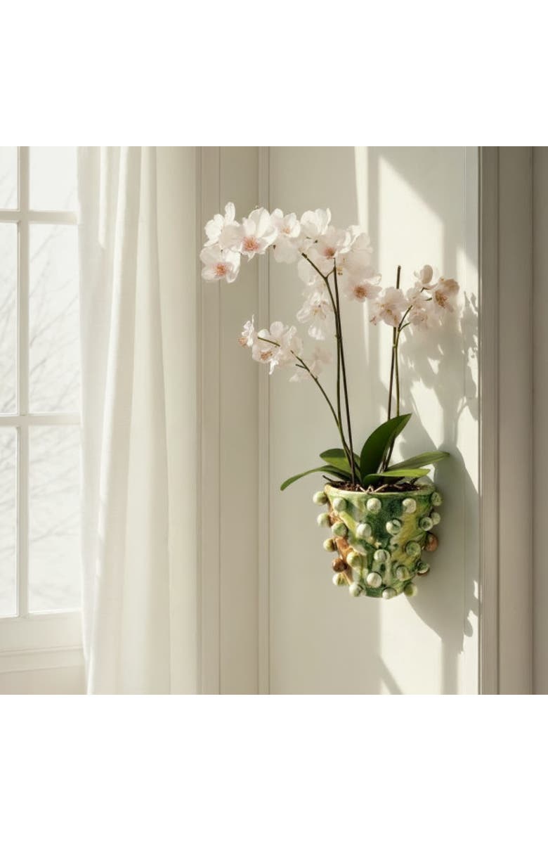 Storied Home Wall Planter with Balls, Alternate, color, Brown