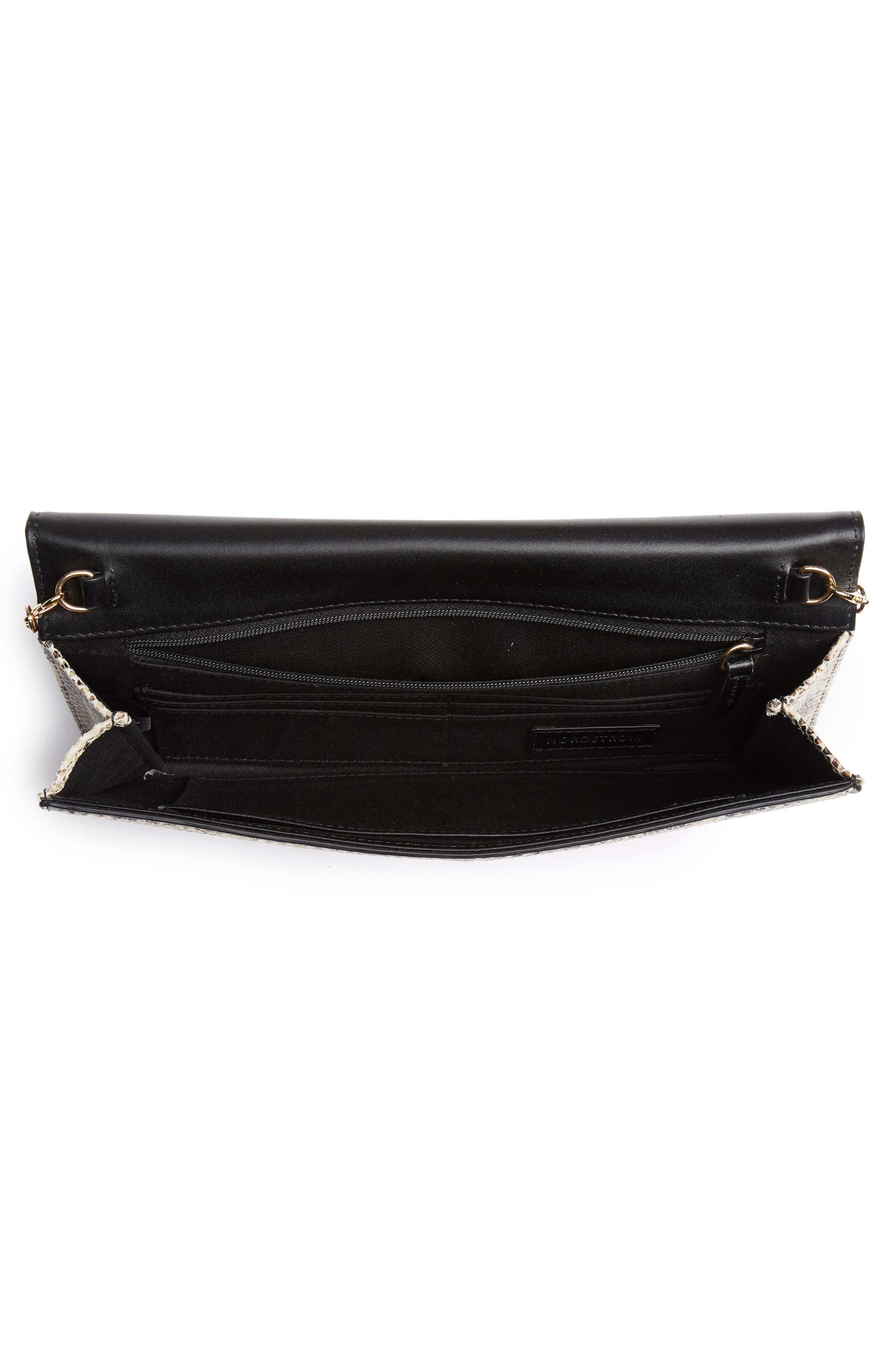 Nordstrom Selena Leather Clutch, Alternate, color, 