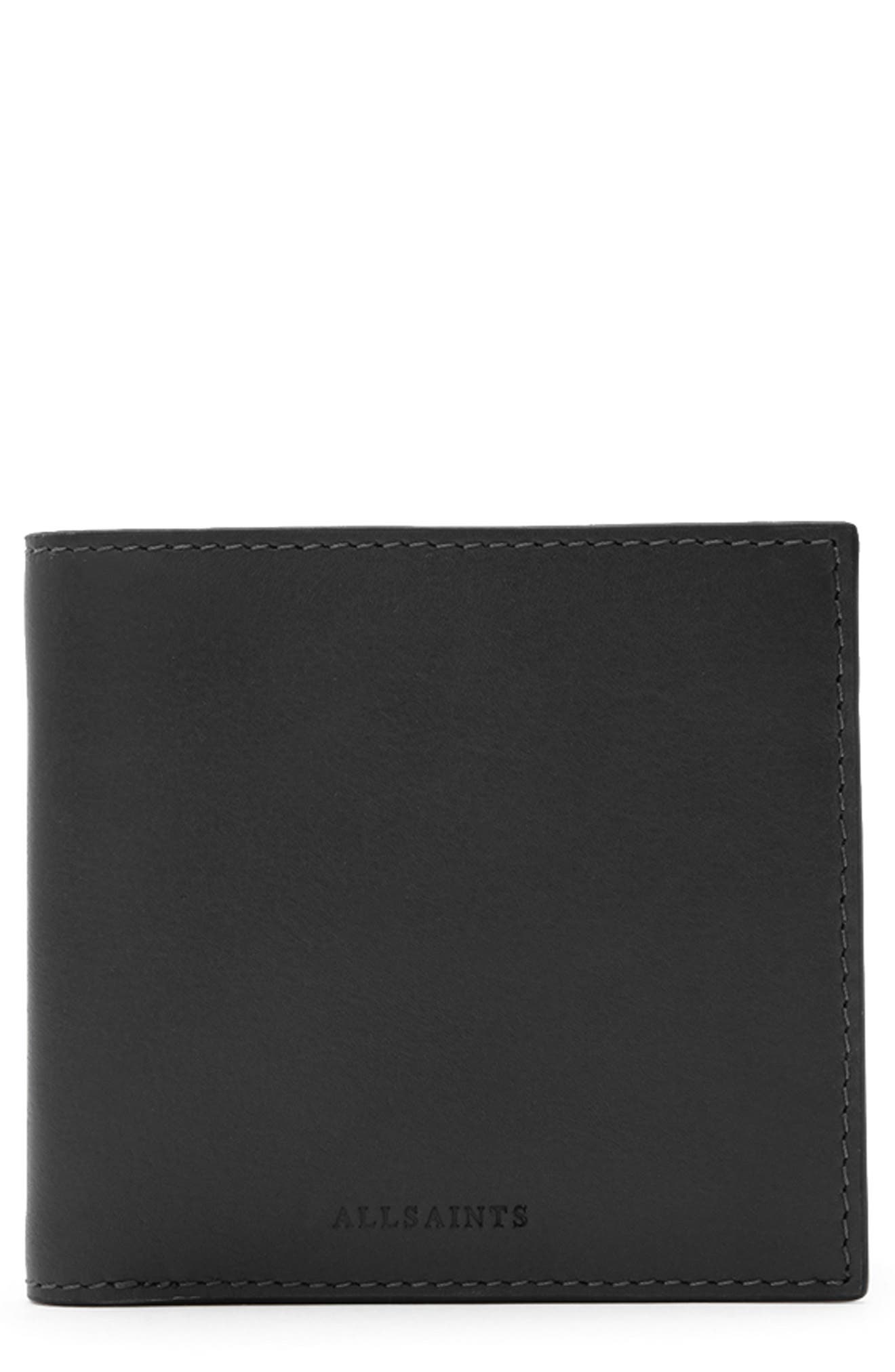 AllSaints Elkka Leather Bifold Wallet