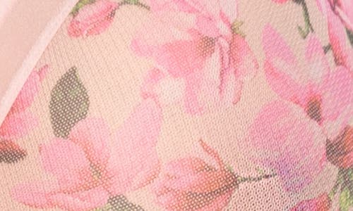 Curvy Couture Full Figure Mesh Underwire Bra In In Full Bloom Pink