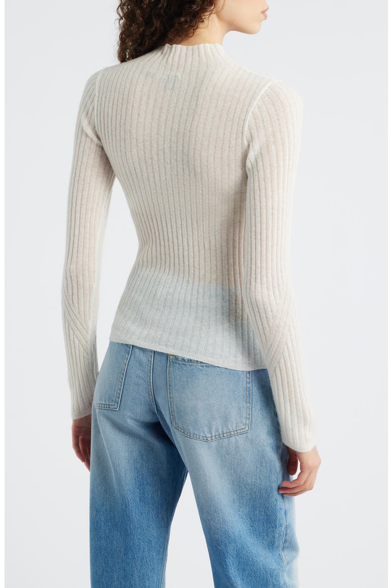 Mock Neck Sweater, Alternate, color, OPEN WHT