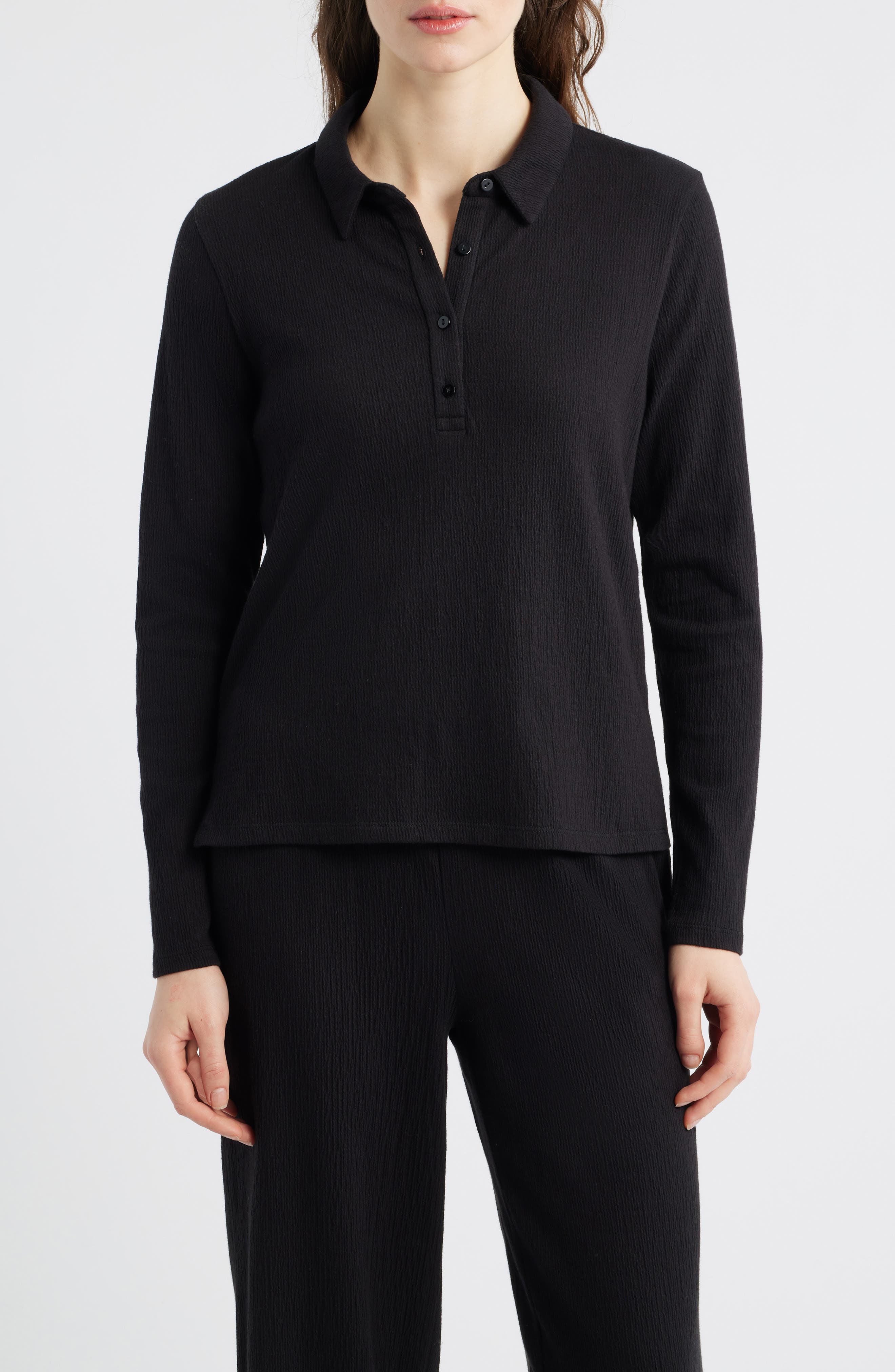 Slim Textured Henley