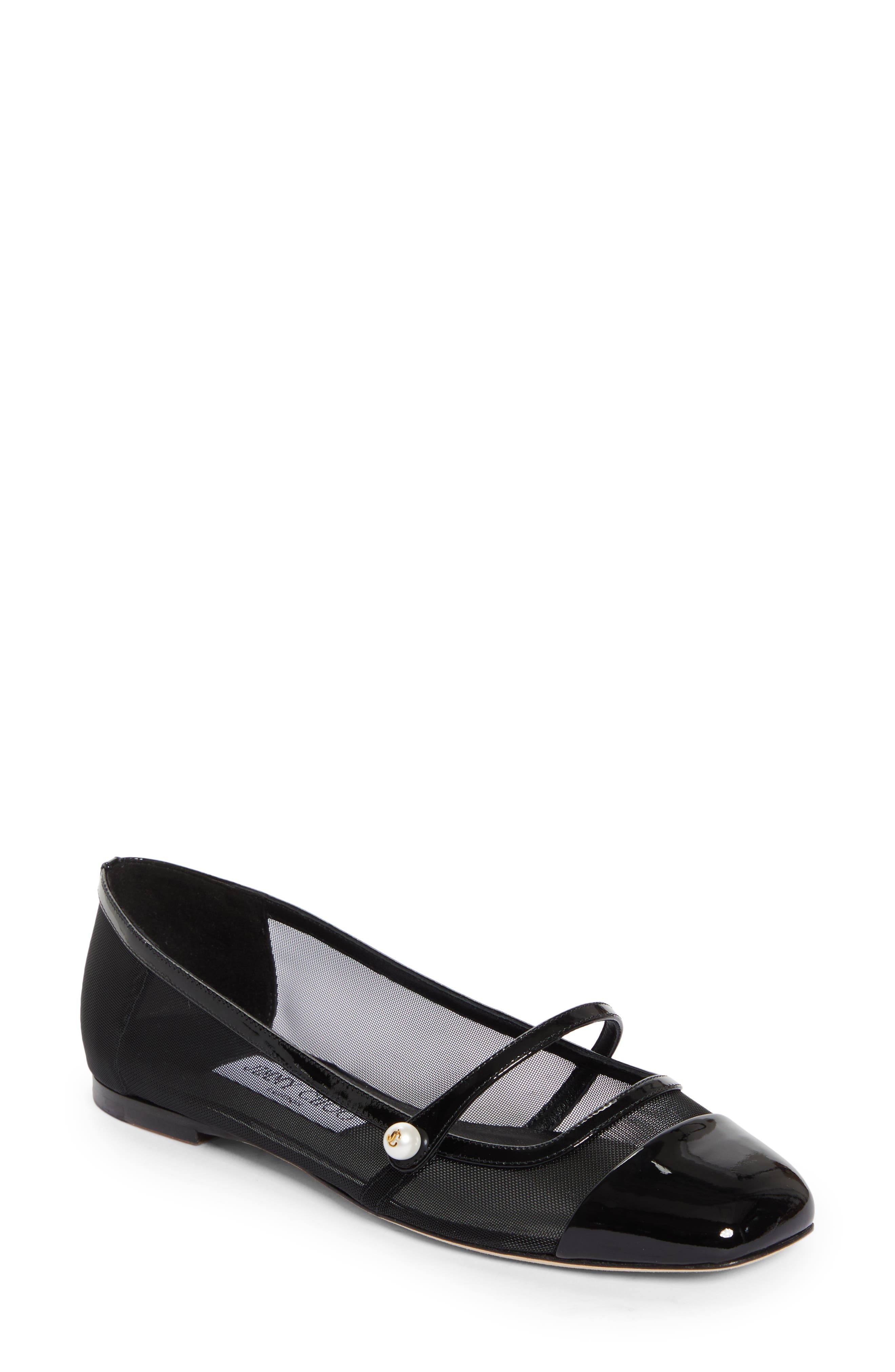 Jimmy Choo Elisa Mesh Flat, Main, color, 
