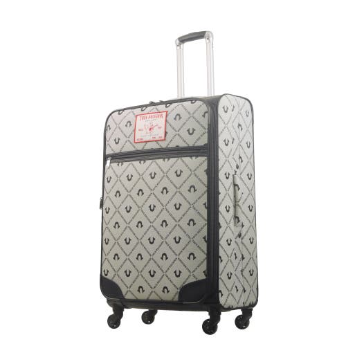 TRUE RELIGION TRUE RELIGION SOFT SIDED 31" EXPANDABLE, SPINNER LUGGAGE BUDDAH PATCH