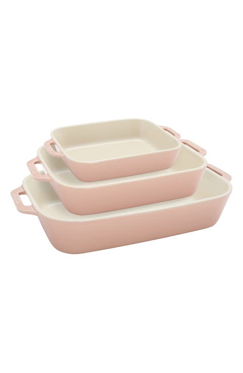 3-Piece Ceramic Mixed Baking Dishes