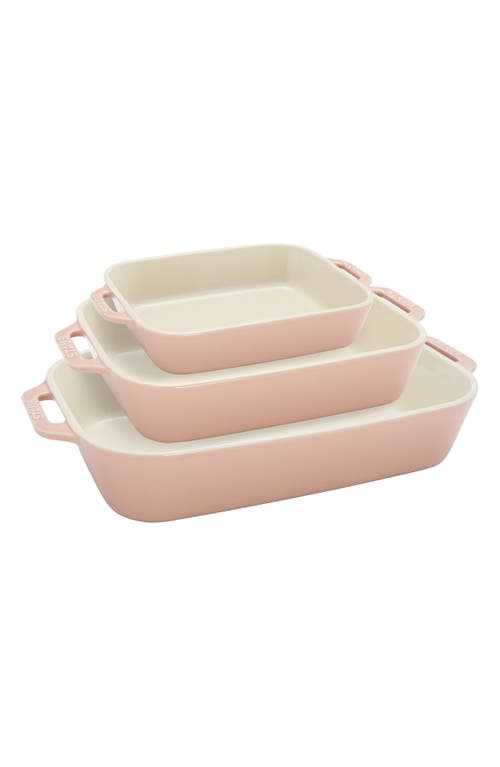 Staub 3-piece Ceramic Mixed Baking Dishes