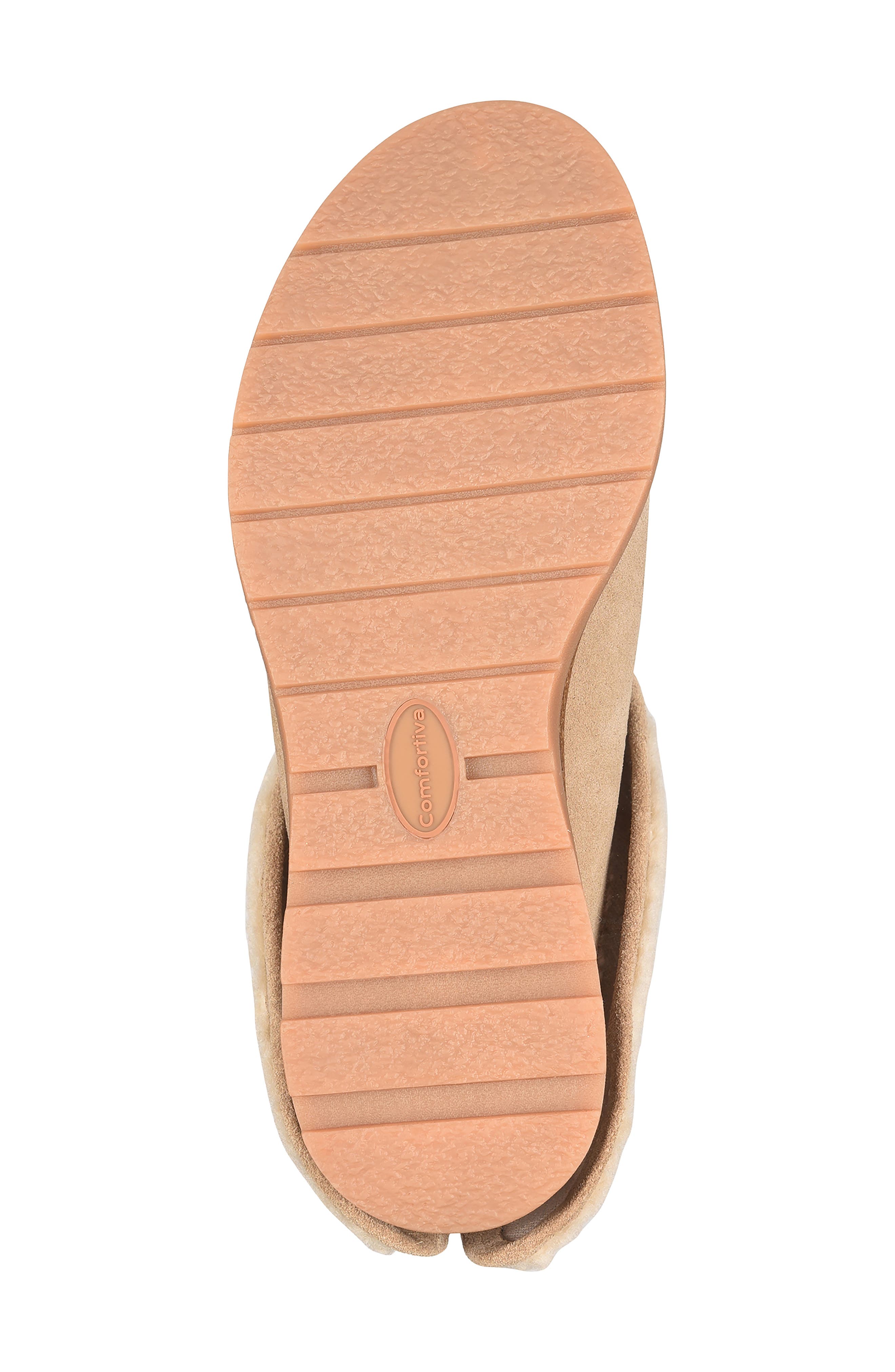 Lucy Genuine Shearling Slipper, Alternate, color, BARLEY/ CREAM