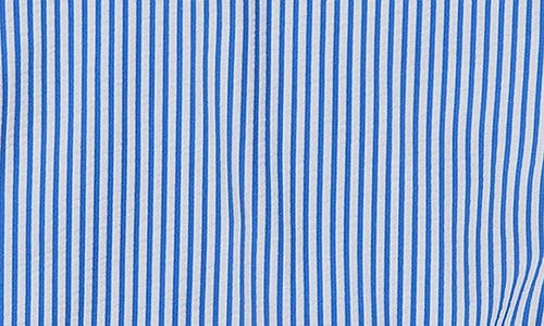 Snapper Rock Parisian Summer Frill Swimsuit - Little Kid In Blue/white