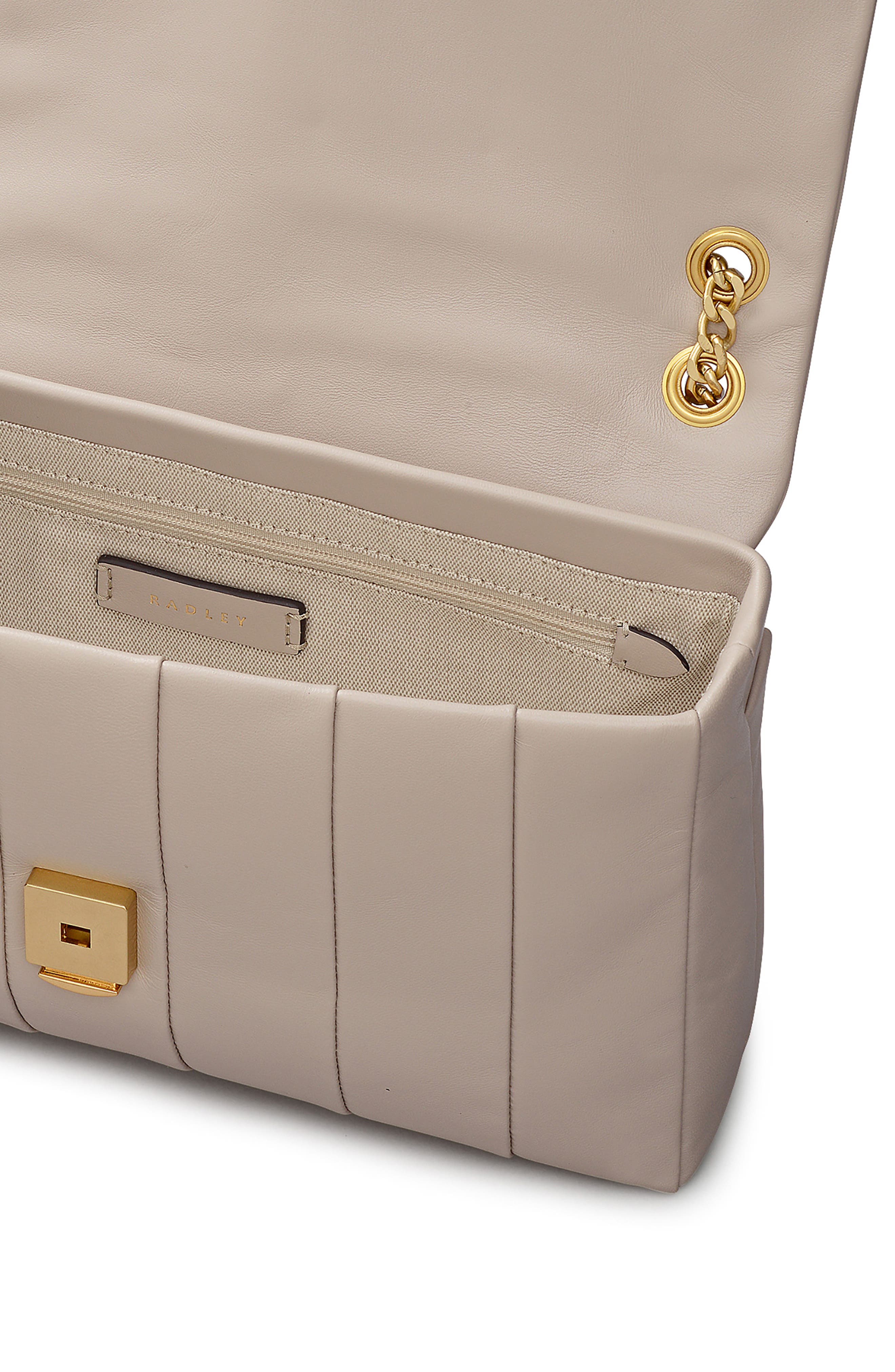 Radley Burton Way Quilted Flap Crossbody Bag, Alternate, color, Porcini