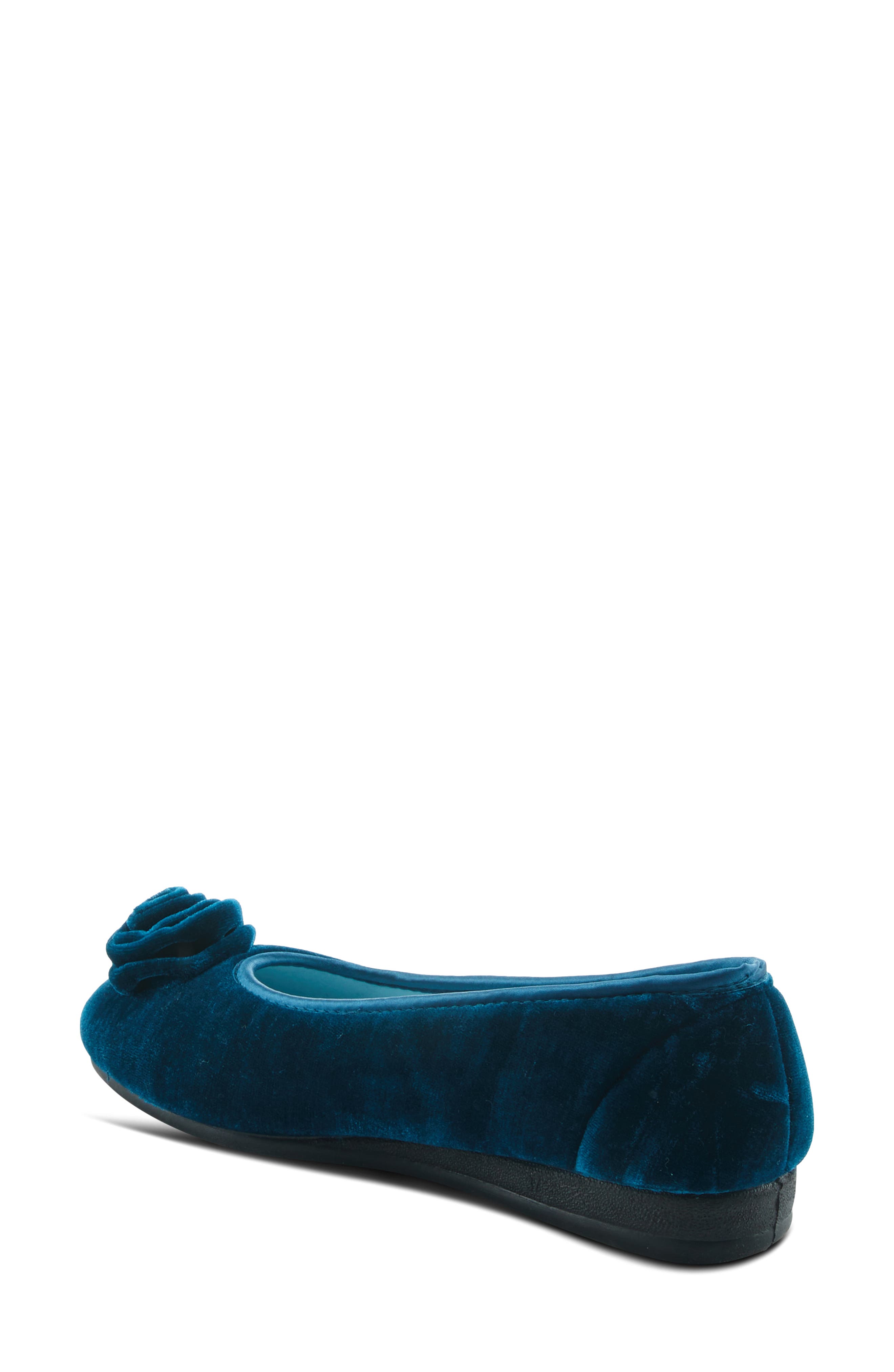 Flexus by Spring Step Roseloud Velvet Slipper, Alternate, color, 