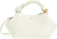 Ganni Small Bou Grained Faux Leather Top Handle Bag