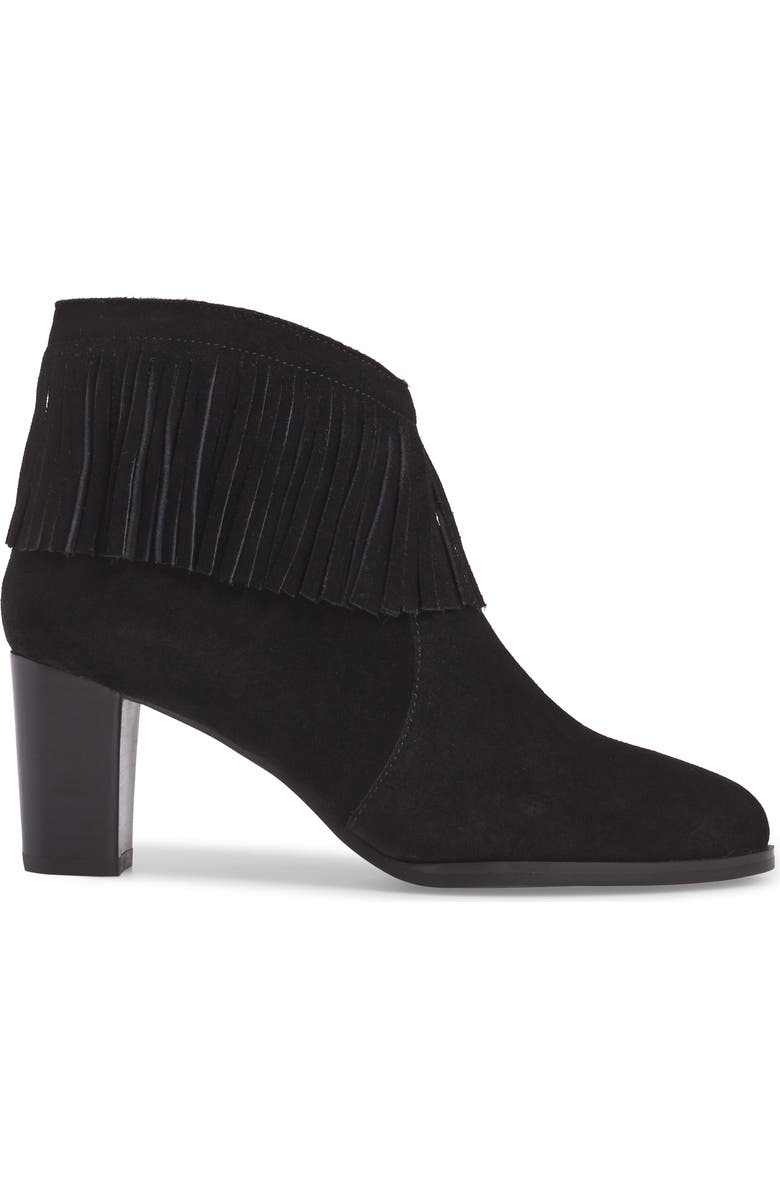 David Tate Misty Suede Western Fringe Bootie - Multiple Widths Available, Alternate, color,