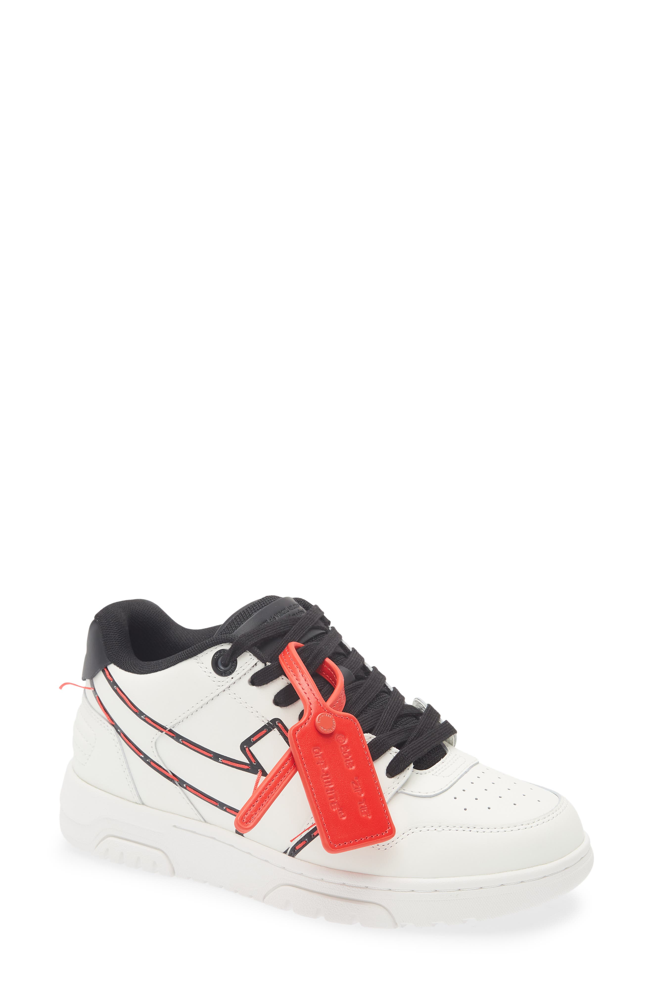Off-White Out Of Office Sneaker, Main, color, White - Black