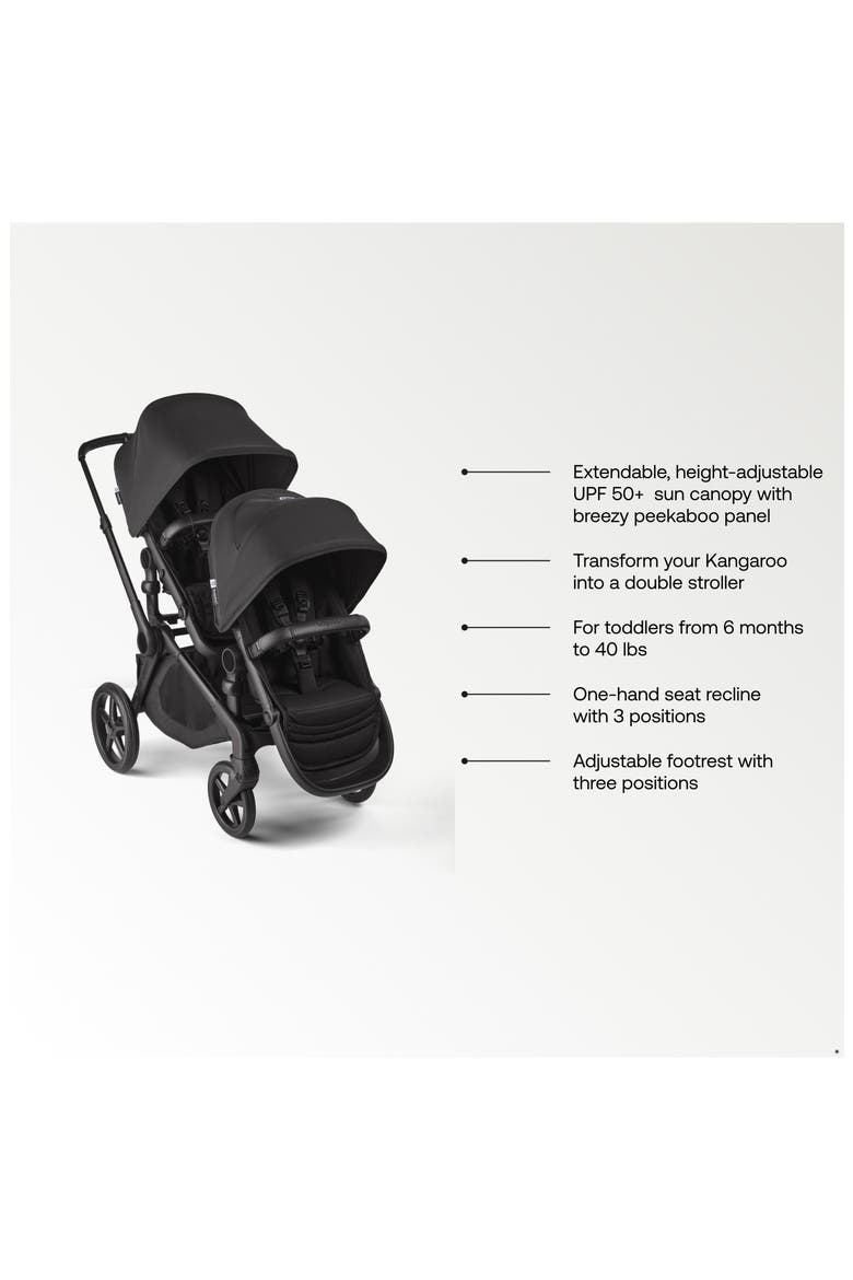 Kangaroo Sibling Seat, Alternate, color, MOON GREY