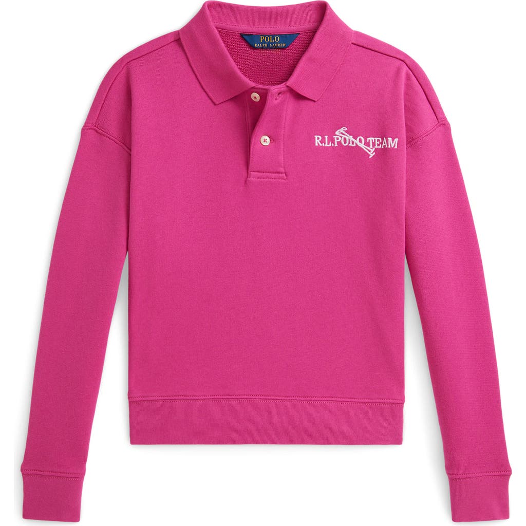 Polo Ralph Lauren Ralph Lauren Polo Team Terry Polo Sweatshirt In Pink