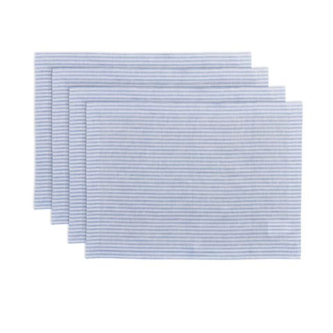 Linen Placemats - Narrow Stripe, 14" x 19"