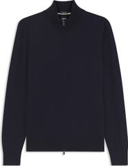 BOSS Balonso Virgin Wool Zip-Up Jacket