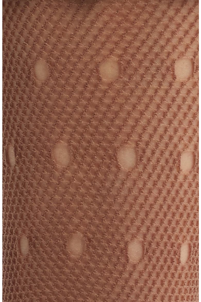 Mimi Satin Ruffle Lace Crew Socks, Alternate, color, COFFEE