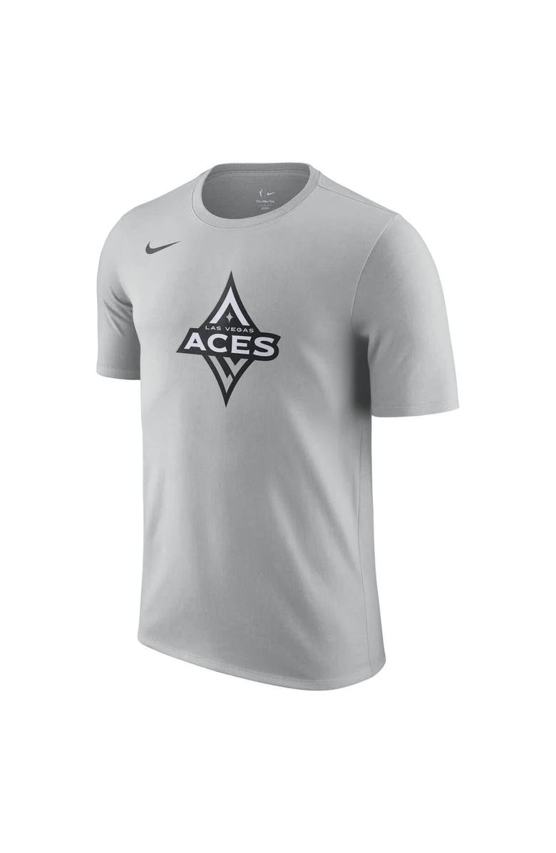 Nike Unisex Nike Silver Las Vegas Aces Essential Logo Dri-FIT T-Shirt, Alternate, color, Silver