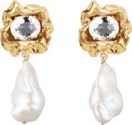 Sterling King Lola Baroque Pearl Drop Earrings