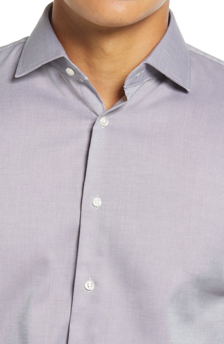 Nordstrom Trim Fit Non-Iron Dress Shirt, Alternate, color,