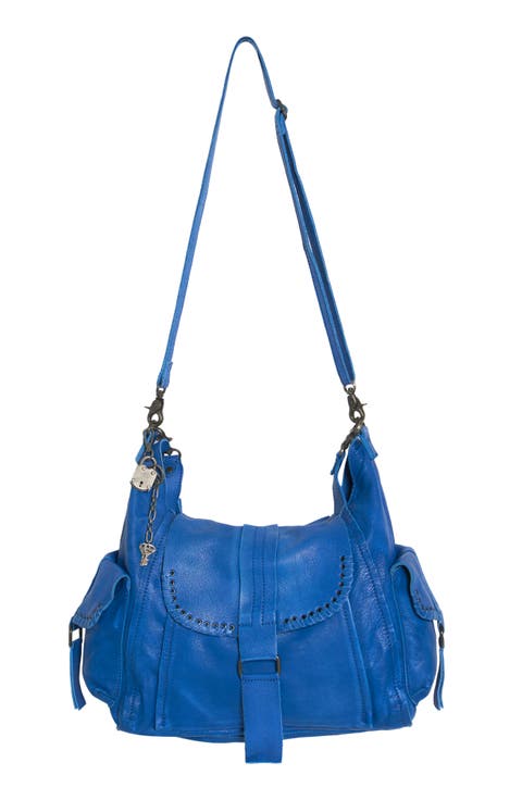 We The Free Leigh Distressed Leather Hobo Bag