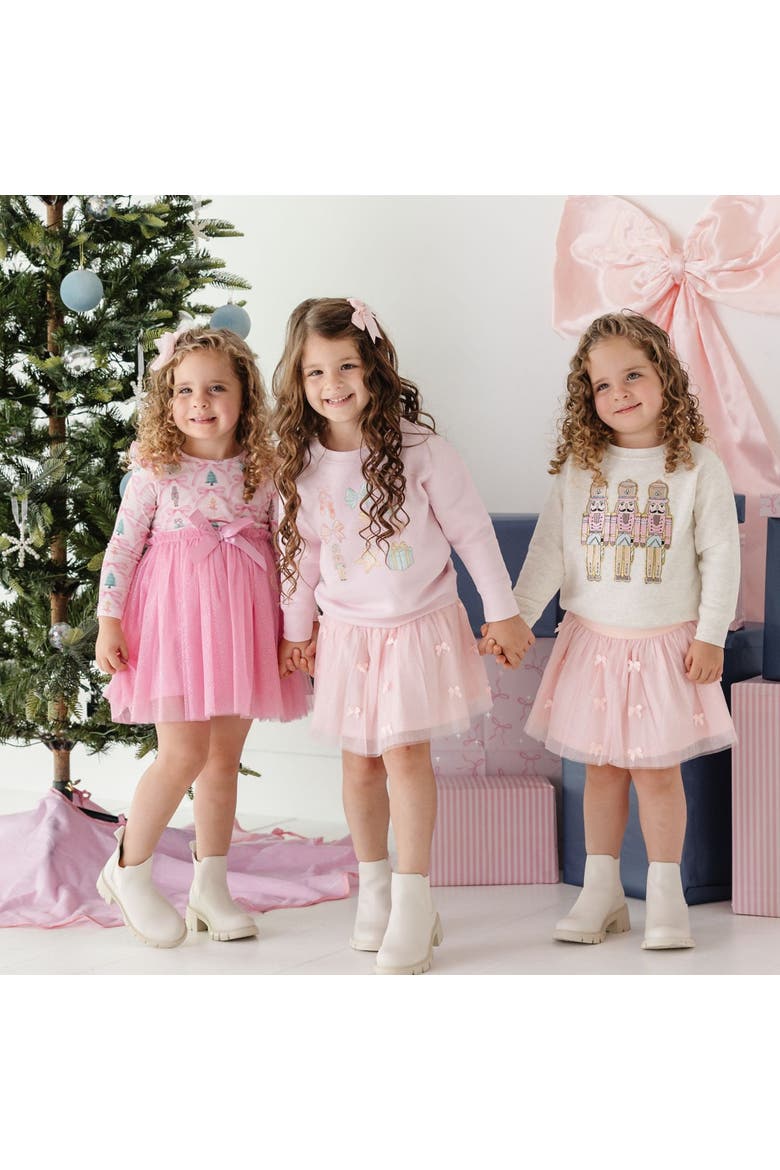 Nutcracker Cutie Christmas Sweatshirt, Alternate, color, Ballet Pink