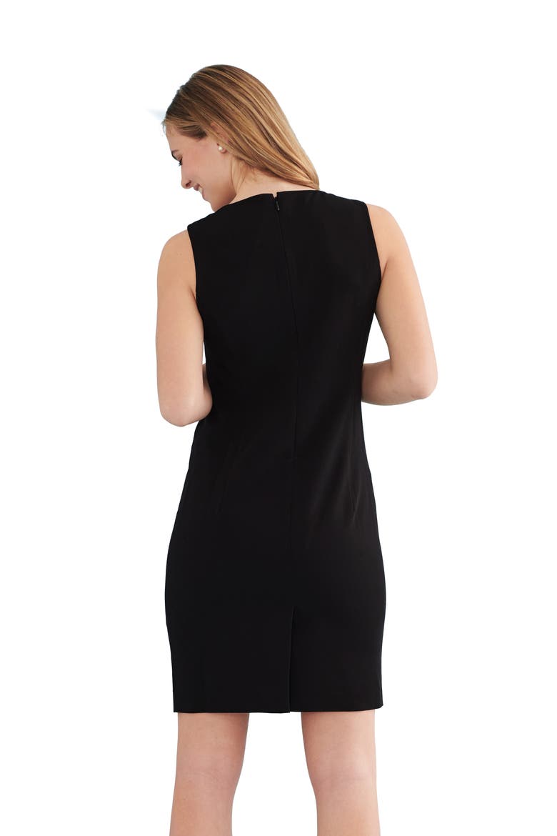 Intro Sheath Dress, Alternate, color, BLACK